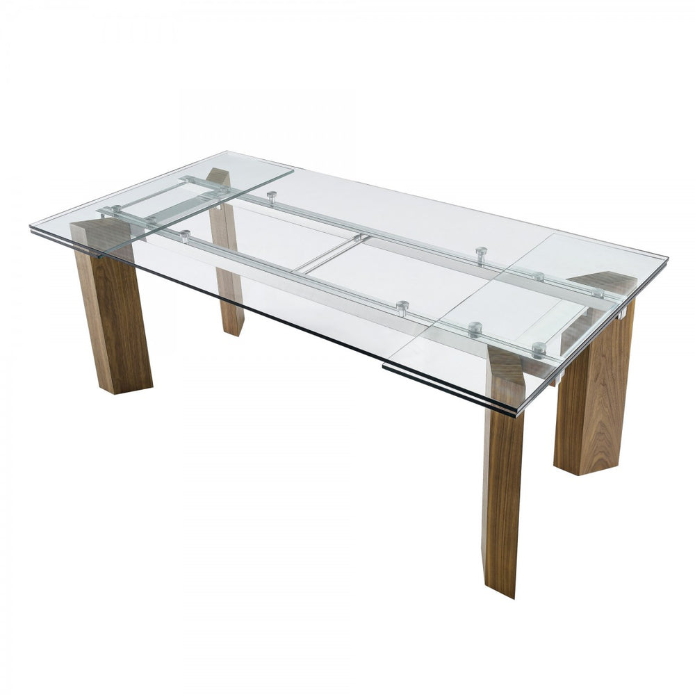SKORPIO EXTENDABLE GLASS DINING TABLE - Atmosphere Interiors