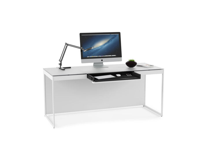 BDI Centro 6401 Modern White Home Office Desk - Atmosphere Interiors