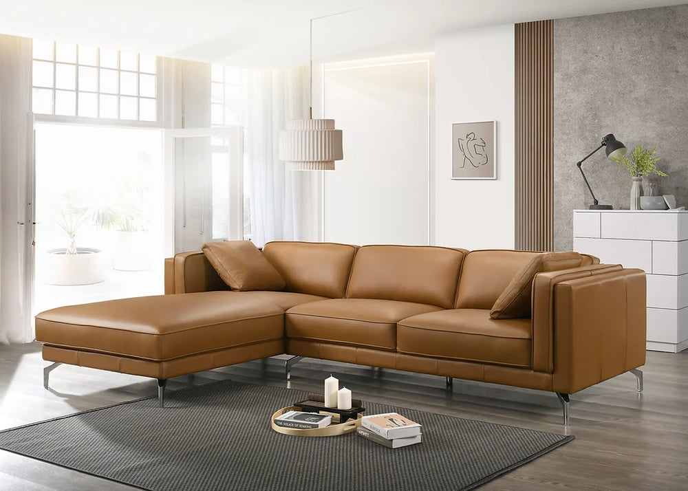 Venice Soft Leather Sectional - Atmosphere Interiors
