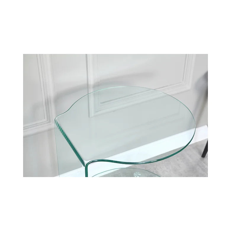 Umberto Bent Glass Accent Table - Atmosphere Interiors