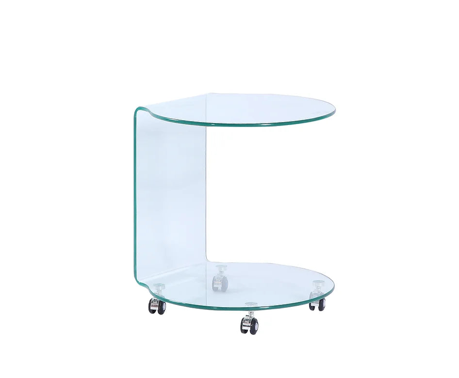 Umberto Bent Glass Accent Table - Atmosphere Interiors
