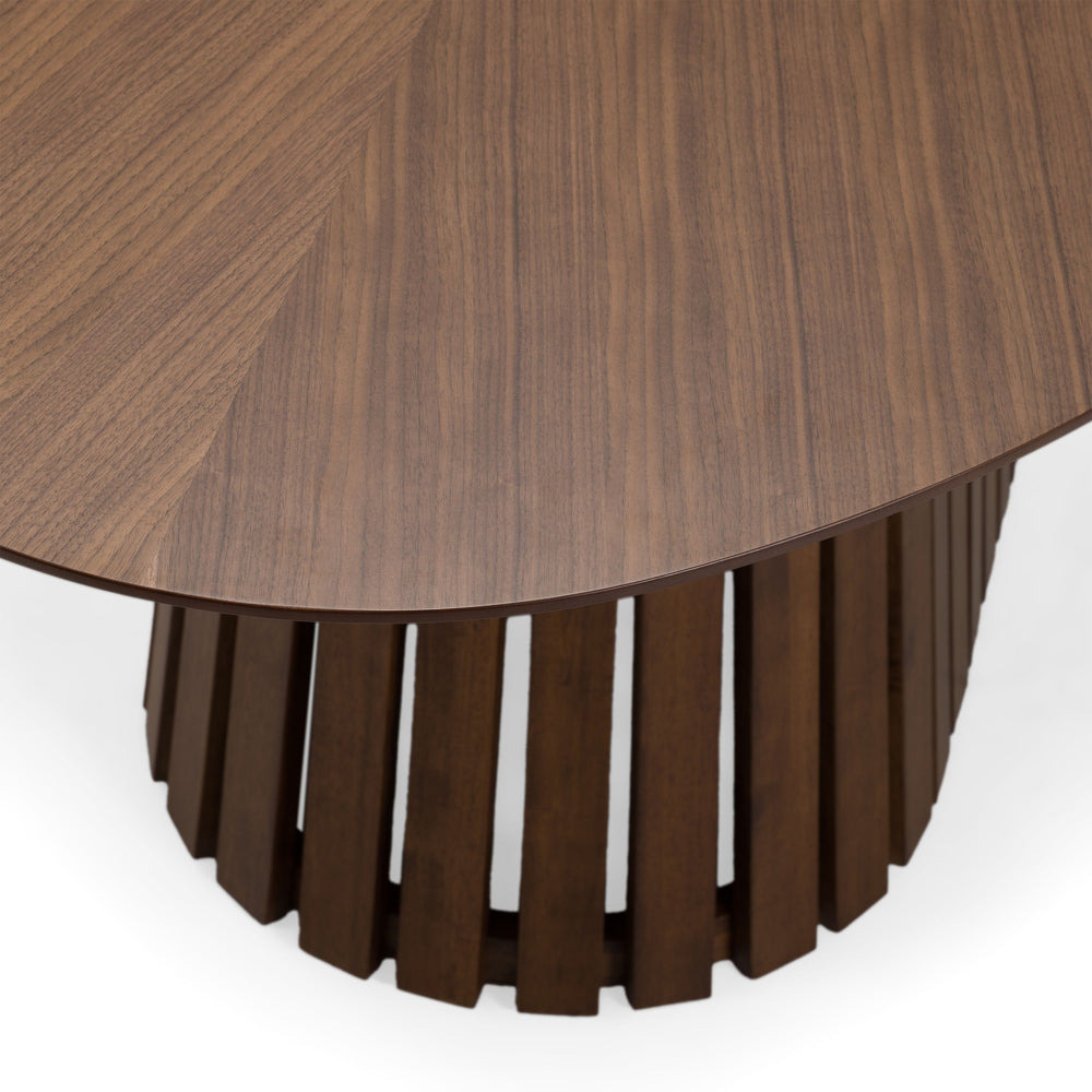 Turner - Mid-Century Modern Walnut Oval Dining Table