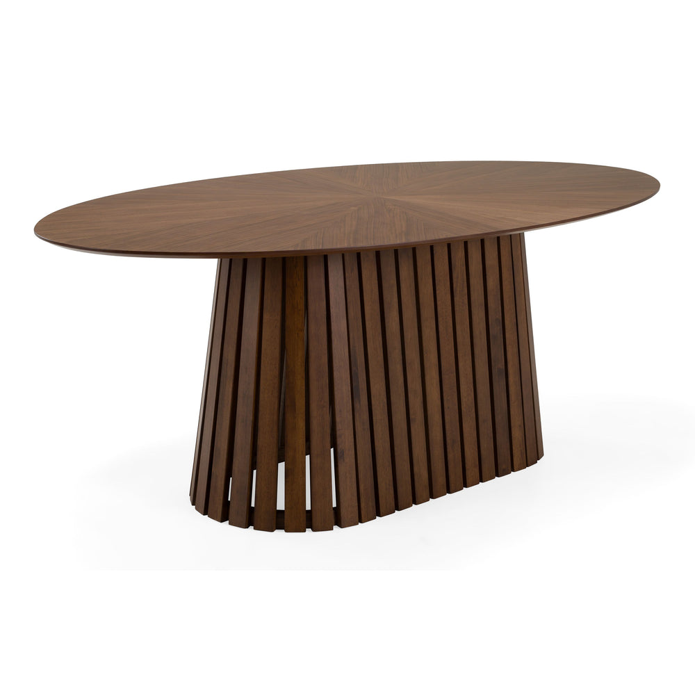 Turner - Mid-Century Modern Walnut Oval Dining Table