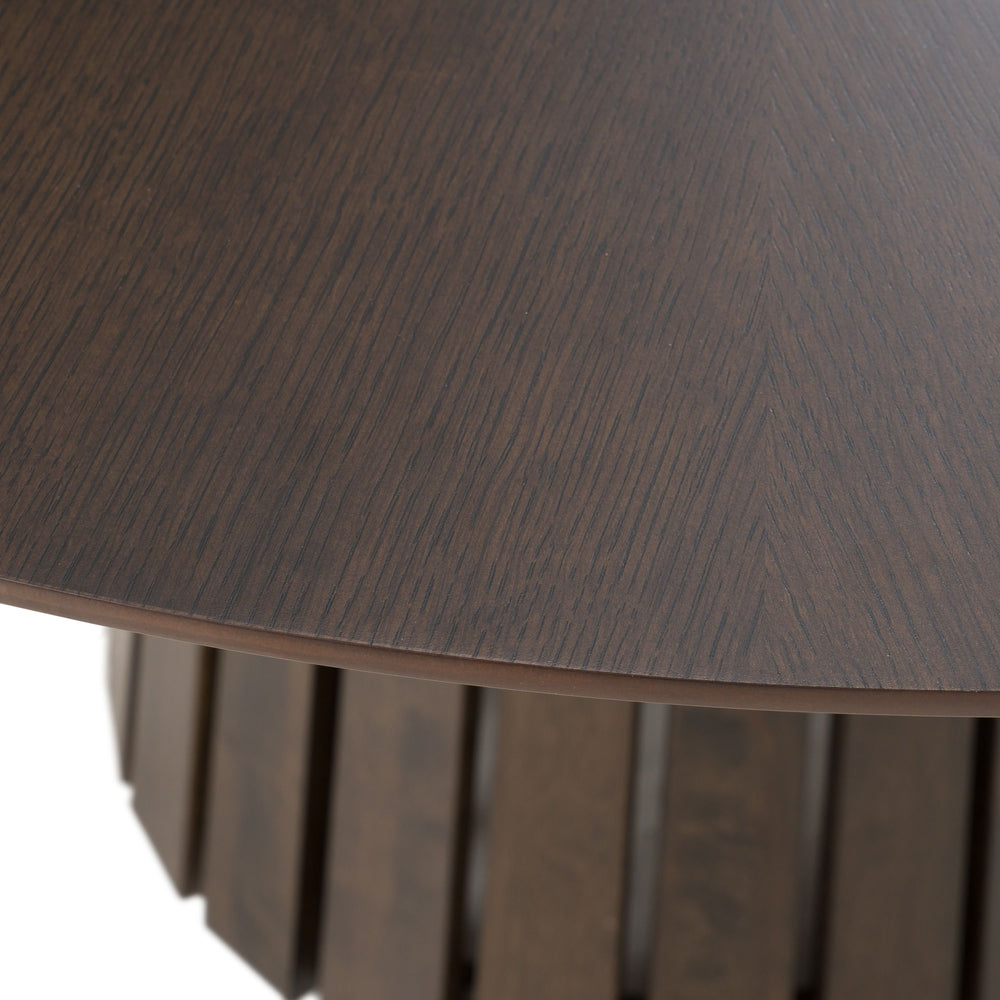 Webber - Mid-Century Modern Wenge Round Dining Table