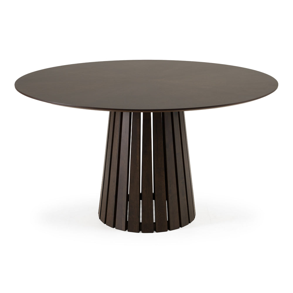 Webber - Mid-Century Modern Wenge Round Dining Table
