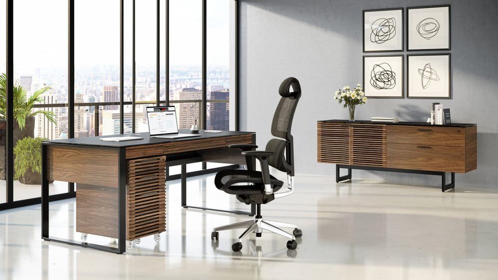 BDI Corridor 6521 Modern Executive Office Desk - Atmosphere Interiors