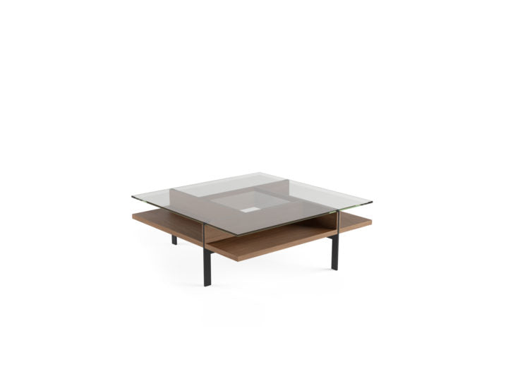 BDI Terrace 1150,1152,1153 Modern Square Glass Coffee Table - Atmosphere Interiors